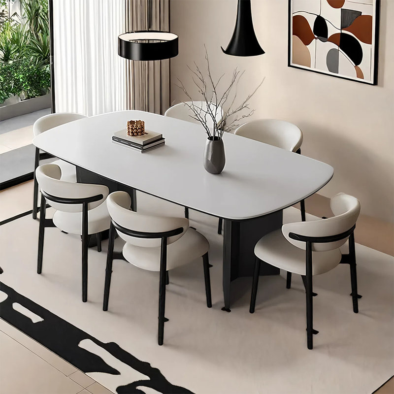 Ensemble de table et chaises Natural Rock, H 29,52 po x L 55,11 po x l 31,49 po