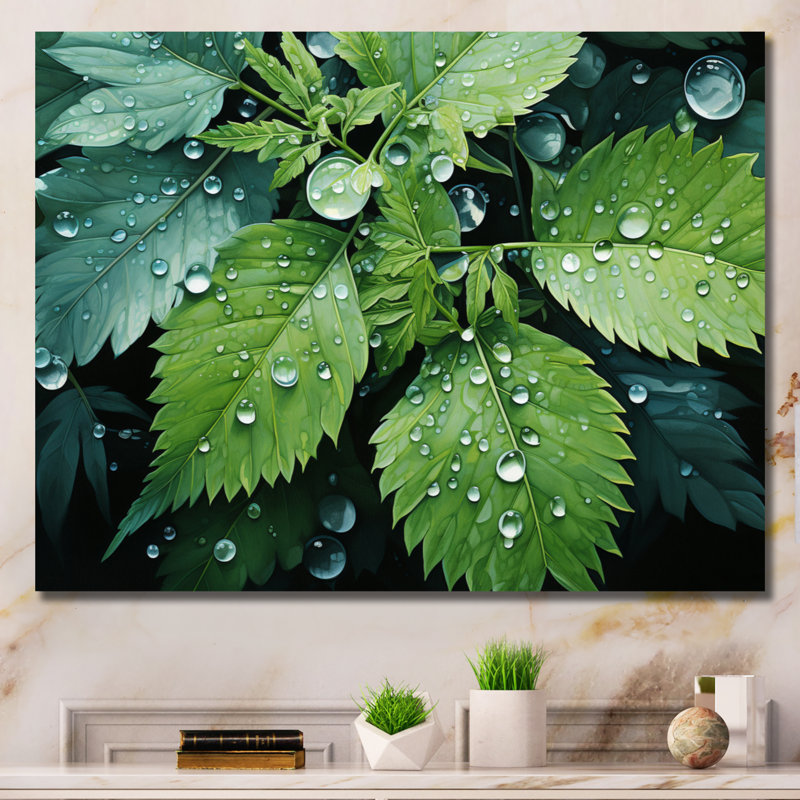 Ferns Plant Gossamer Veil I - impression, Toile tendue, H 30 po x l 40 po x P 1,5 po