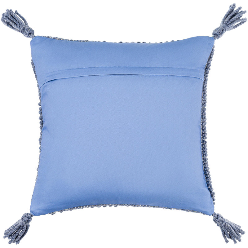 Alaric Throw Pillow, Polyester, Navy Blue, 22"H x 22"W