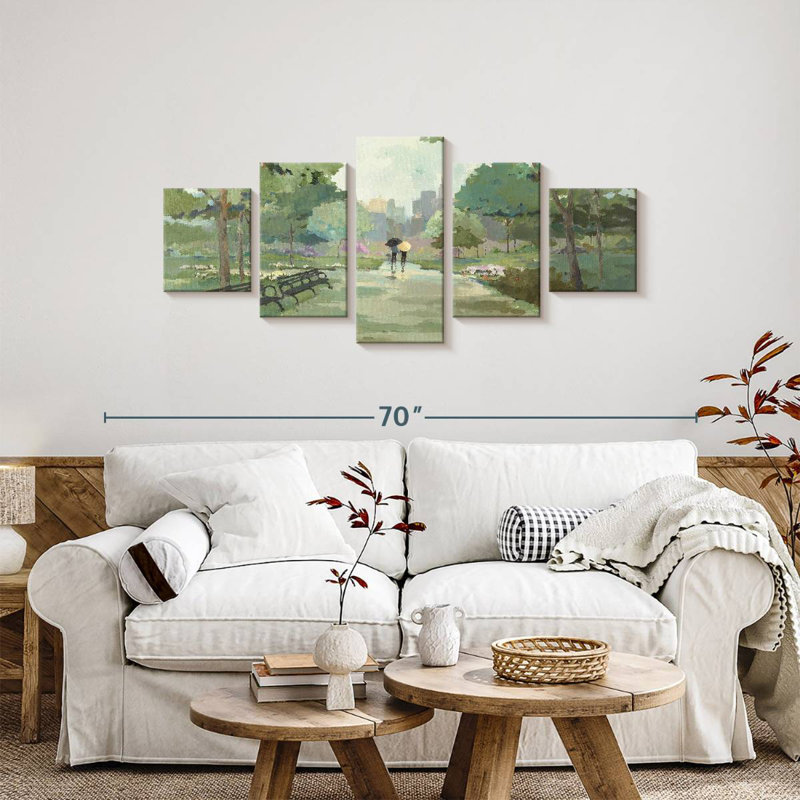 Springtime Walk, 24" H x 55" W