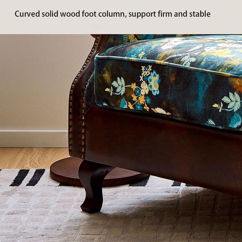Ergonomic recliner with sponge solid wood frame