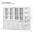 Angelith 75.25'' Book Cabinet Storage Bookcase