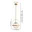 1 - Light Brass Sphere Pendant