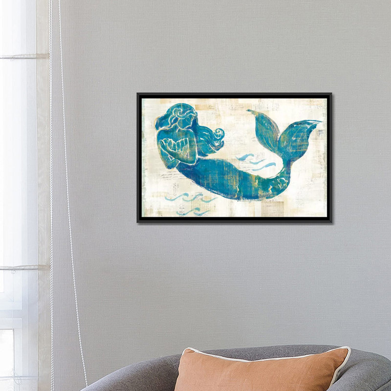 «On the Waves II» par Sue Schlabach, reproduction sur toile tendue sur châssis, H 18 po x l 26 po x P 1,5 po, Pas de tapis