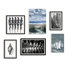Boell Tones of Silver Hexaptych