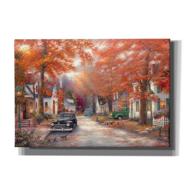 «A Moment on Memory Lane» par Chuck Pinson, art mural sur toile, H 18 po x l 26 po x P 0,75 po