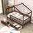 Heulwen Two Drawers Wooden House Bed-1726847287-1726847273