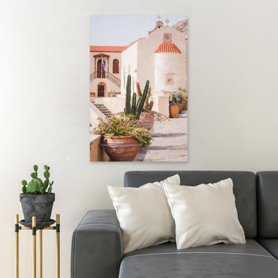 Cactus Plant In Pot 2 - 1 Piece Rectangle Graphic Art Print On Wrapped Canvas -  Foundry Select, B9CFF795AA9343639B9A4BA94DCDEBE8