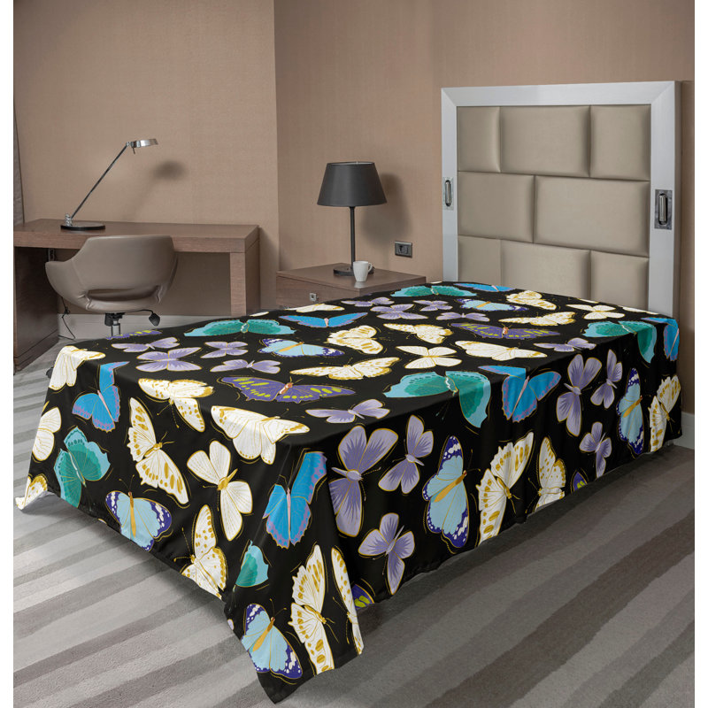 Drap plat Ambesonne Spring, Drap plat simple très long