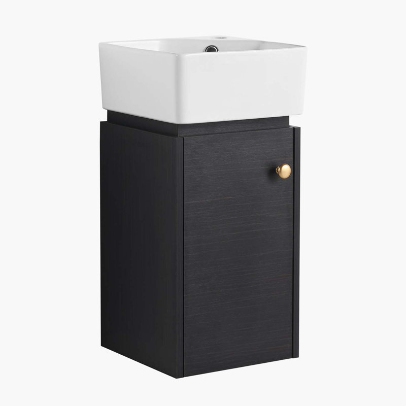 Averick 12'' Single Bathroom Vanity with Ceramic Top