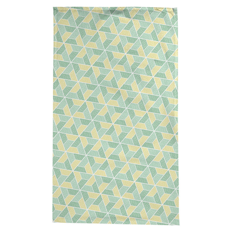 Nappe trapézoïdale Leffel, Vert / Jaune