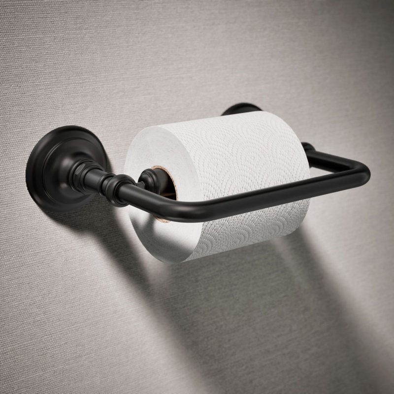 Artifacts® Pivoting Toilet Tissue Holder, Matte Black