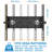 Mount-It! Adjustable Mobile TV Cart | Wheeled Flat Screen TV Stand | Fits Displays 23 to 55 in.
