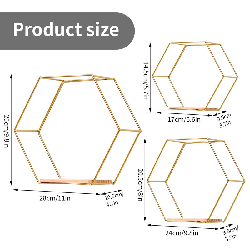 Abrum Metal Floating Shelf