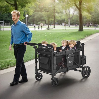 Poussette pliable pour enfants 4 places pour camping 330LBS