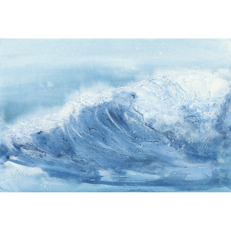 «In The Blue III» par Chris Paschke - peinture sur toile tendue, H 32 po x l 48 po x P 1,25 po