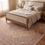 Tapis Brook traditionnel avec médaillon, style persan, gris crème, ivoire, beige, rose, lavable à la machine, antidérapant, à poils courts, pour l'intérieur et l'extérieur, adapté aux animaux domestiques, salon, chambre, salle à manger, entrée, couloir, bureau-1569139529