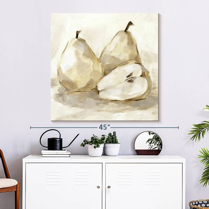 Yarlin White Pear Study I, 33" H x 33" W