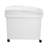 Ingredient Bin, 10.5 Gallons Capacity Ingredient Storage Bin, PP Material Flour Bins On Wheels, White Shelf Ingredient Bin with Scoop and Sliding Lid, Commercial Storage Bins