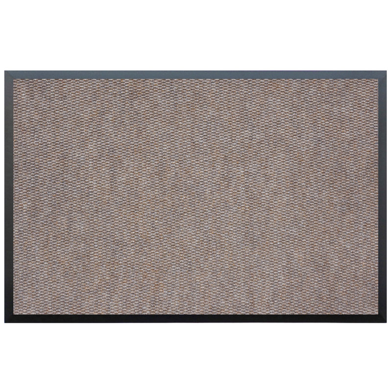 Komuda Non-Slip Outdoor Doormat, Rectangle 2' x 3', Gray