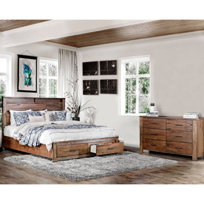 Wrigley 2-Piece Wood Bed With Dresser