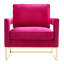 Fauteuil en velours l 33,5 po Isabel-147924722