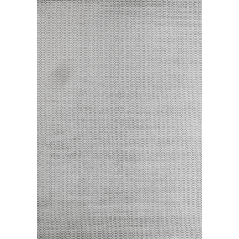 Geometric Area Rug in Gray/White, Rectangle 2' x 3'