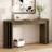 59" Oak Veneer Console Table with Curved & Straight Lines, Sofa Table with Drawers for Entryway, Hallway & Living Room(Natural)-117546627