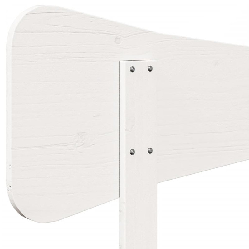 Meleka Solid Wood Panel Headboard, Single - 90 x 190 cm, White