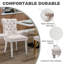 Ensemble de table de salle à manger de 47,2 po pour 6, 7 pièces, ensemble de table de salle à manger 7 pièces, ensemble de table en verre transparent avec 6 chaises rembourrées en velours, pour salle à manger, cuisine, appartement-1563885424