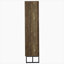Armoire d'appoint à 8 tablettes en chêne rustique et bronze industriel-1246956272