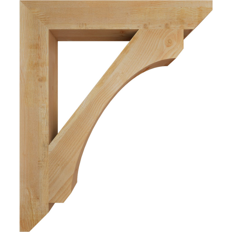 Support en bois / corbeau, Douglas (sciage brut), H 48 po x l 6 po x P 40 po