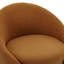 Fauteuil demi-tonneau pivotant rembourré Aunna-1338507039