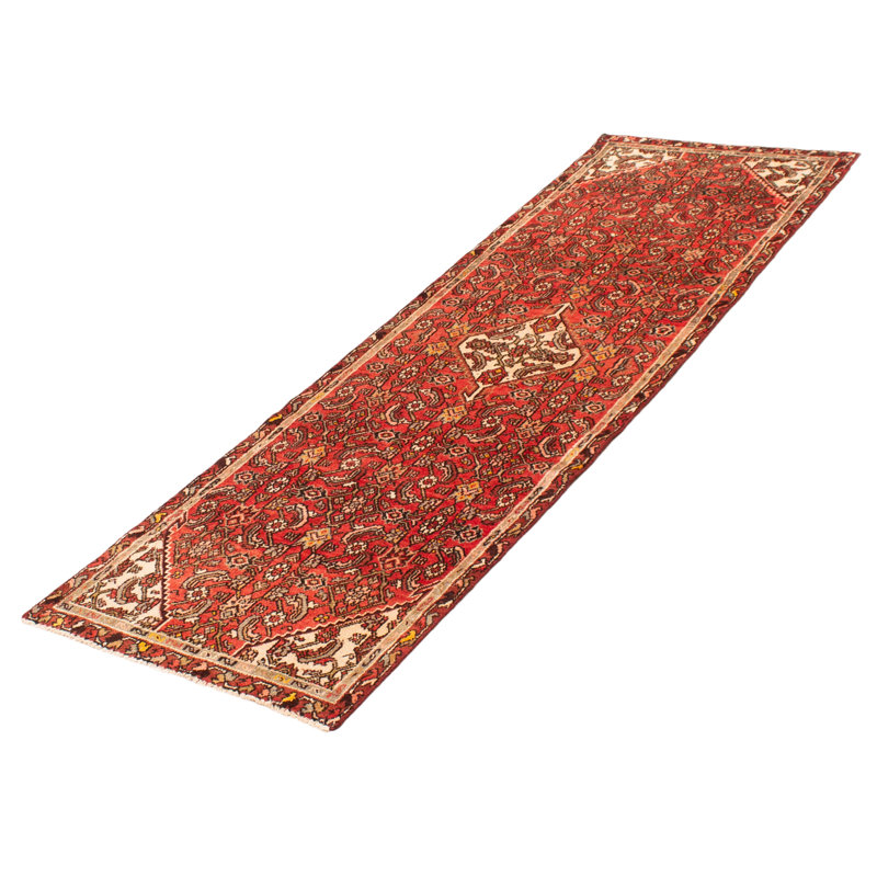 Tapis rouge noué à la main One Of Kind 3 pi 0 po x 9 pi 8 po Andelz