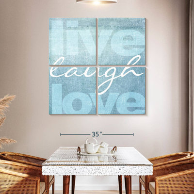 Tergel Live Laugh Love - bleu