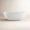 Forma 61'' Freestanding Tub Solid Surface Stone Resin Free Standing Soaking Bathtub