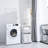 2-Tier Laundry Hamper Sorter With Hanging Bar, Rolling Laundry Baskets With Wheels Removable, Stackable Laundry Cart Organizer And Storage For Small Space, Dorm, Closet, Bathroom