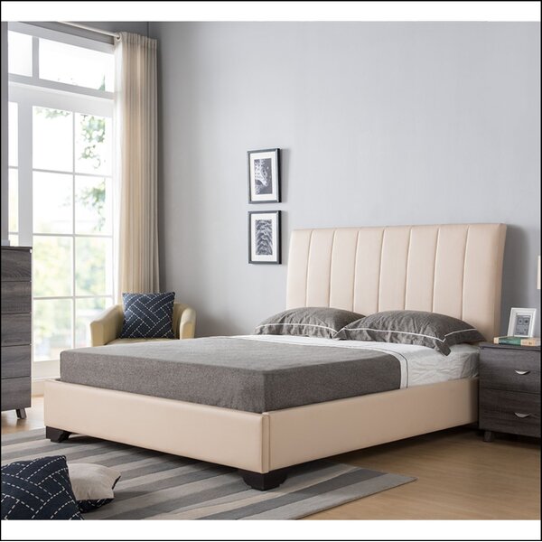 Wildon Home® Asa Vegan Leather Platform Bed | Wayfair