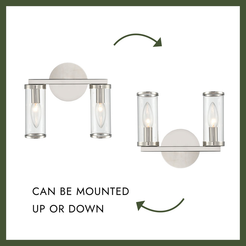 Revolve 2 - Light Dimmable Vanity Light, Natural Brass
