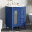 Meuble-lavabo 24 po avec lavabo, meuble-lavabo avec deux tiroirs et porte, tablette réglable, bois massif et panneau de fibres à densité moyenne-115688392