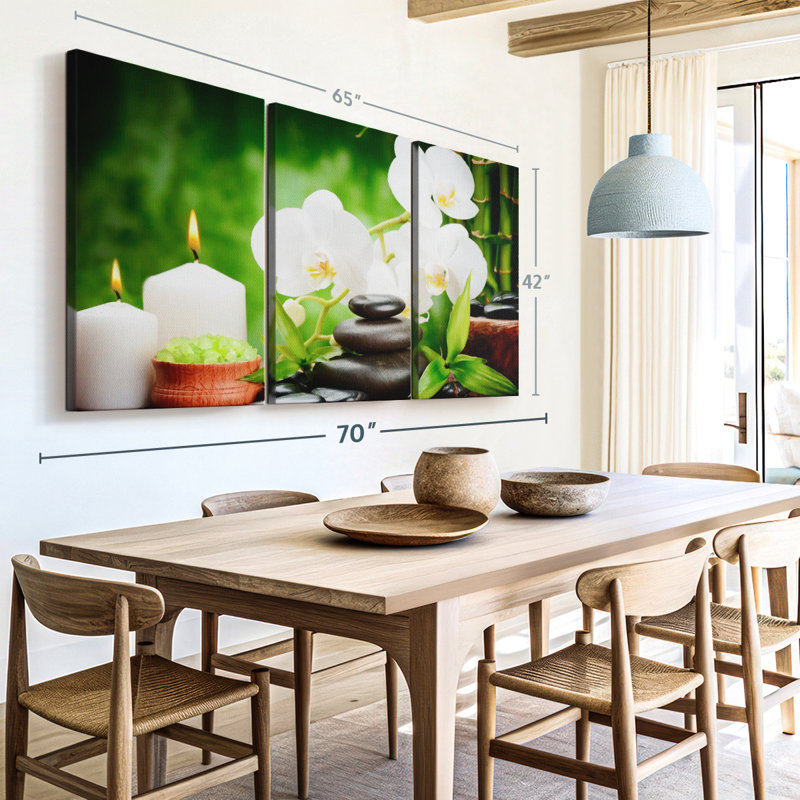 Nature " Spa " 3 - Pieces, 65" H x 42" W