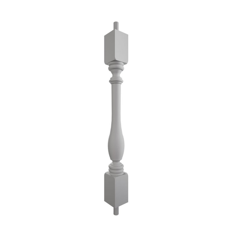 Endurathane 500 Series Winford Baluster, polyuréthane apprêté en usine, H 24 po x l 2,5 po x P 2,5 po