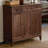 Retro solid wood furniture storage shoe cabinet