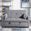 Accoudoir carré en lin 55,12 po Rainell-142999302