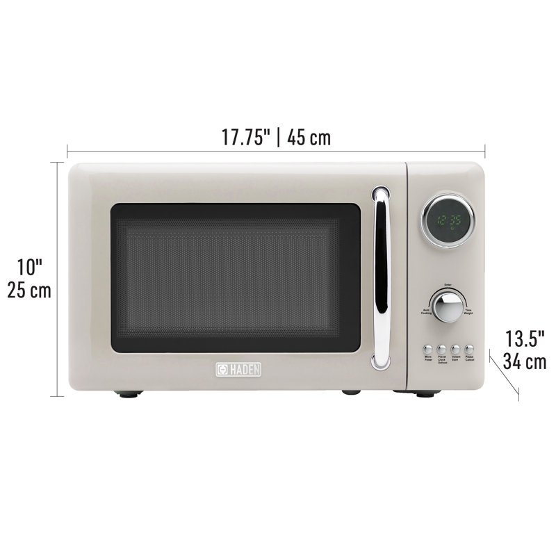 HADEN .7  Cubic Foot Countertop Microwave, Putty