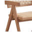 Chaise avec accoudoirs en rotin et finition naturelle Velentina (ensemble de 2)