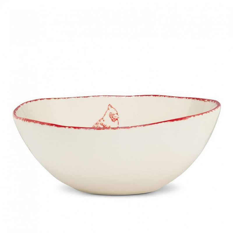 Cardinal Stamp Large Bowl