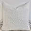 Abstract White Square Cushion Cover