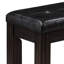 Banc avec coussin touffeté