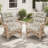 Outdoor Replacement Cushion Set Deep Seating High Back Seat / Back Cushions with Ties (Set of 2)-942211121